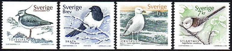 Sverige Afa: 2152-55 - Fugler **