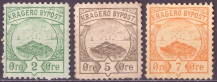 KRAGERØ BYPOST-UBRUKT*