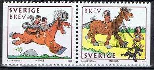 Sverige Afa: 2197-98 - Hesten Hårfager **
