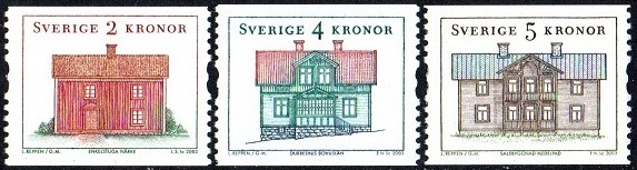 Sverige Afa: 2275-77 - Landskapshus **