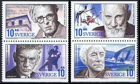 Sverige Afa: 2352-55 - Nobelpris i litteratur **
