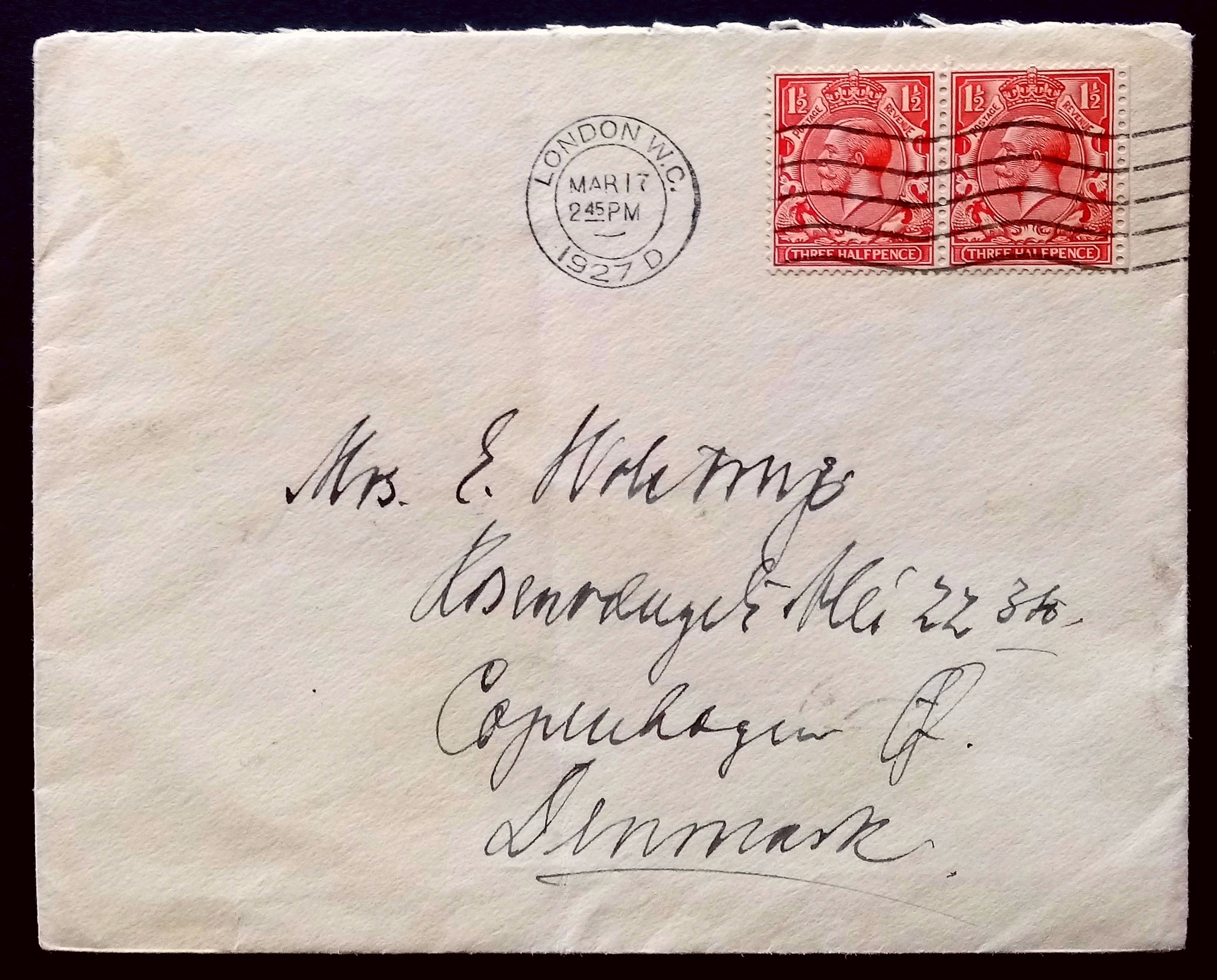 LONDON. W.C. MAR.17. 1927