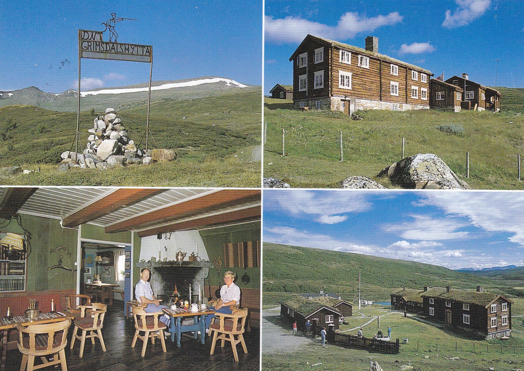 D.N.T. Grimsdalshytta, Rondane, 4-bilders ( Aune M-13526-0)