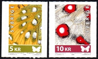 Sverige Afa: 2588-89 - Sommerfugler **