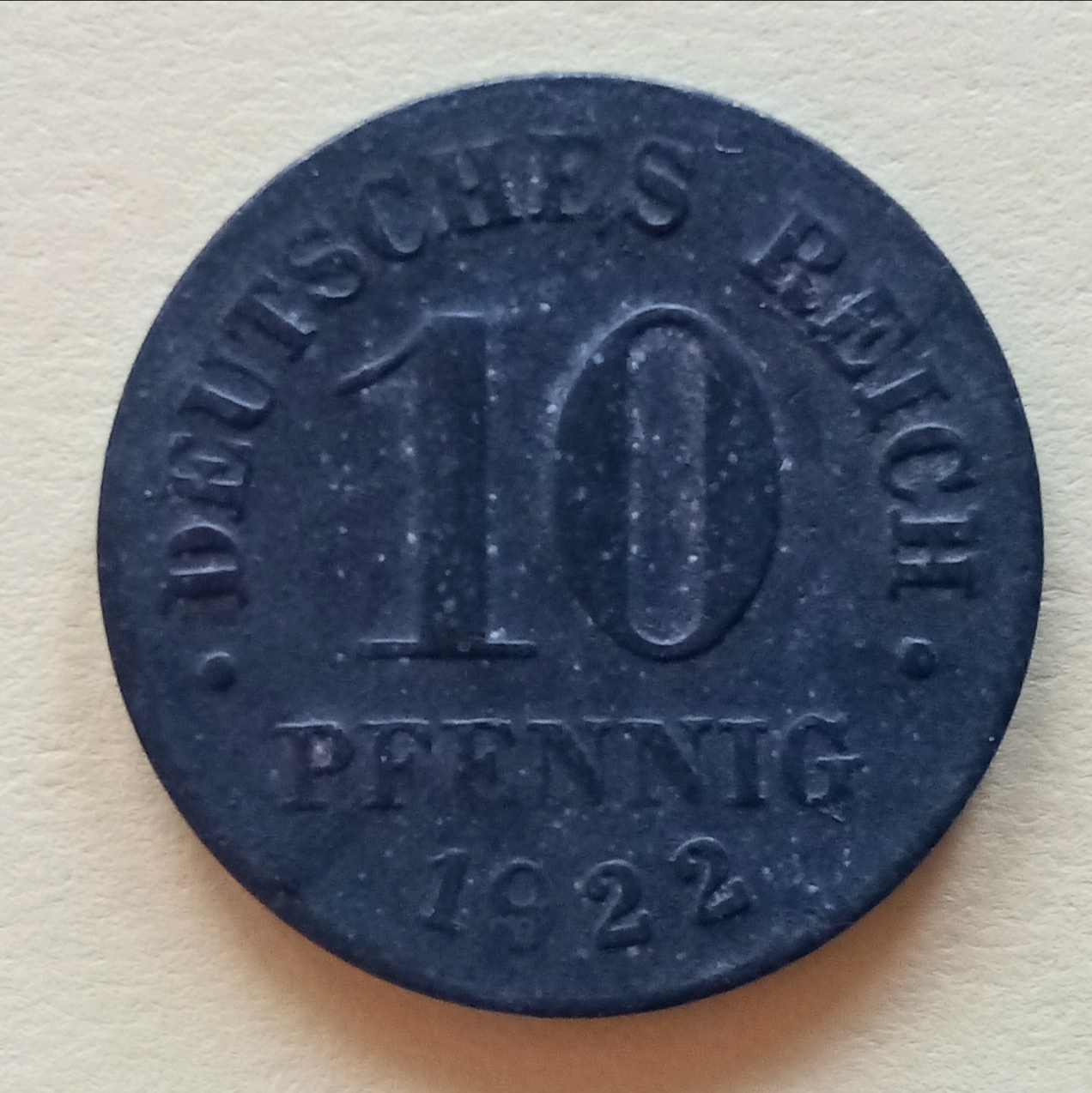 Tyskland - 10 Pfennig 1922.