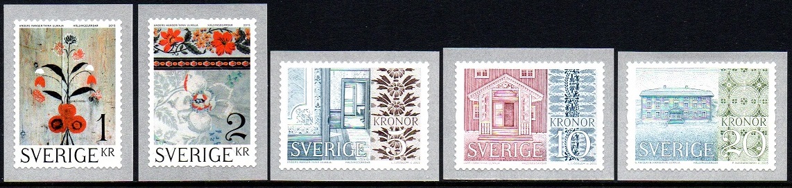 Sverige Afa: 3026-30 - Gårder i Hälsingland **