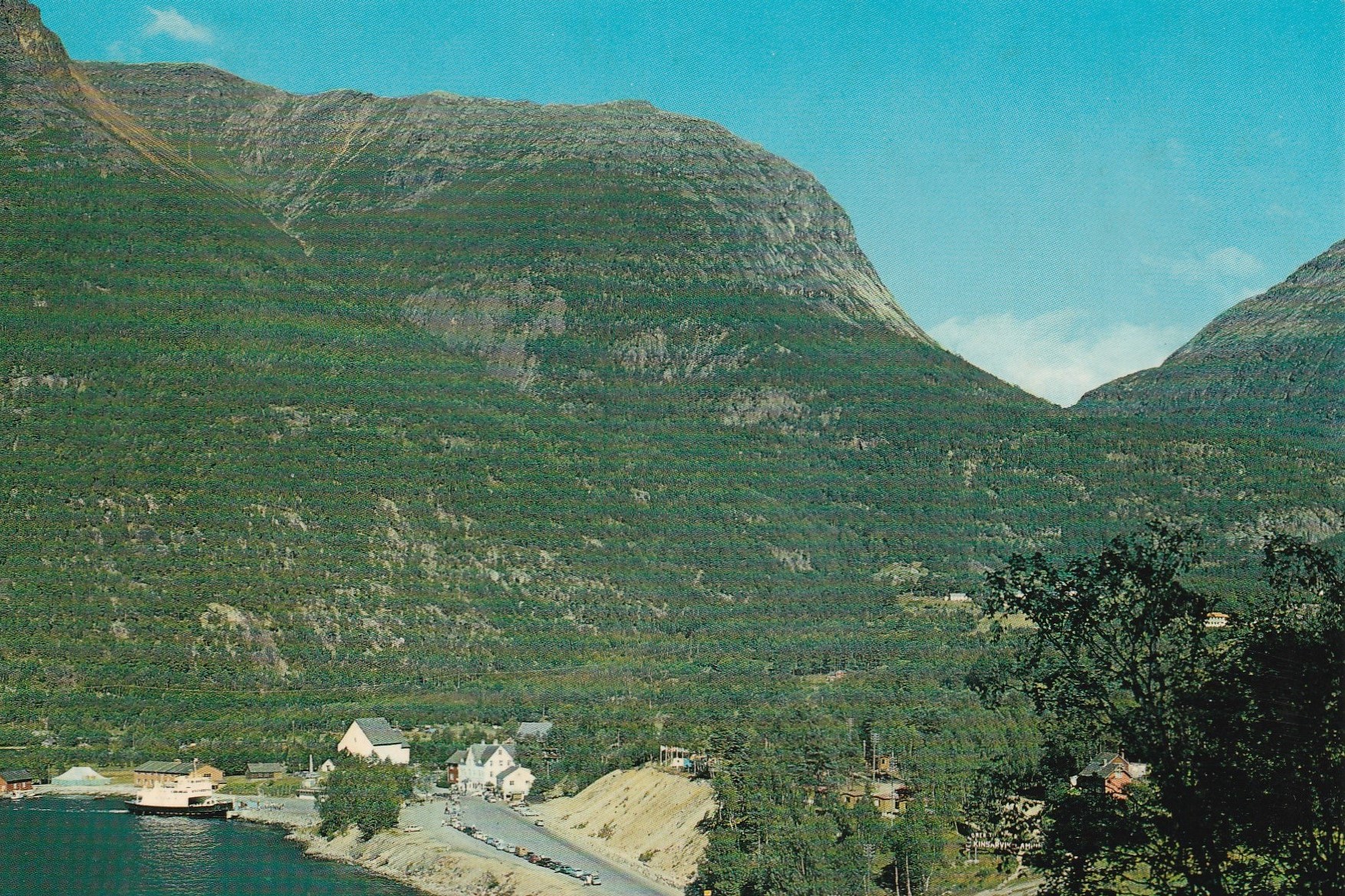 Eldre kort fra Kinsarvik , Hardanger Fjord. Normann 0-46-50