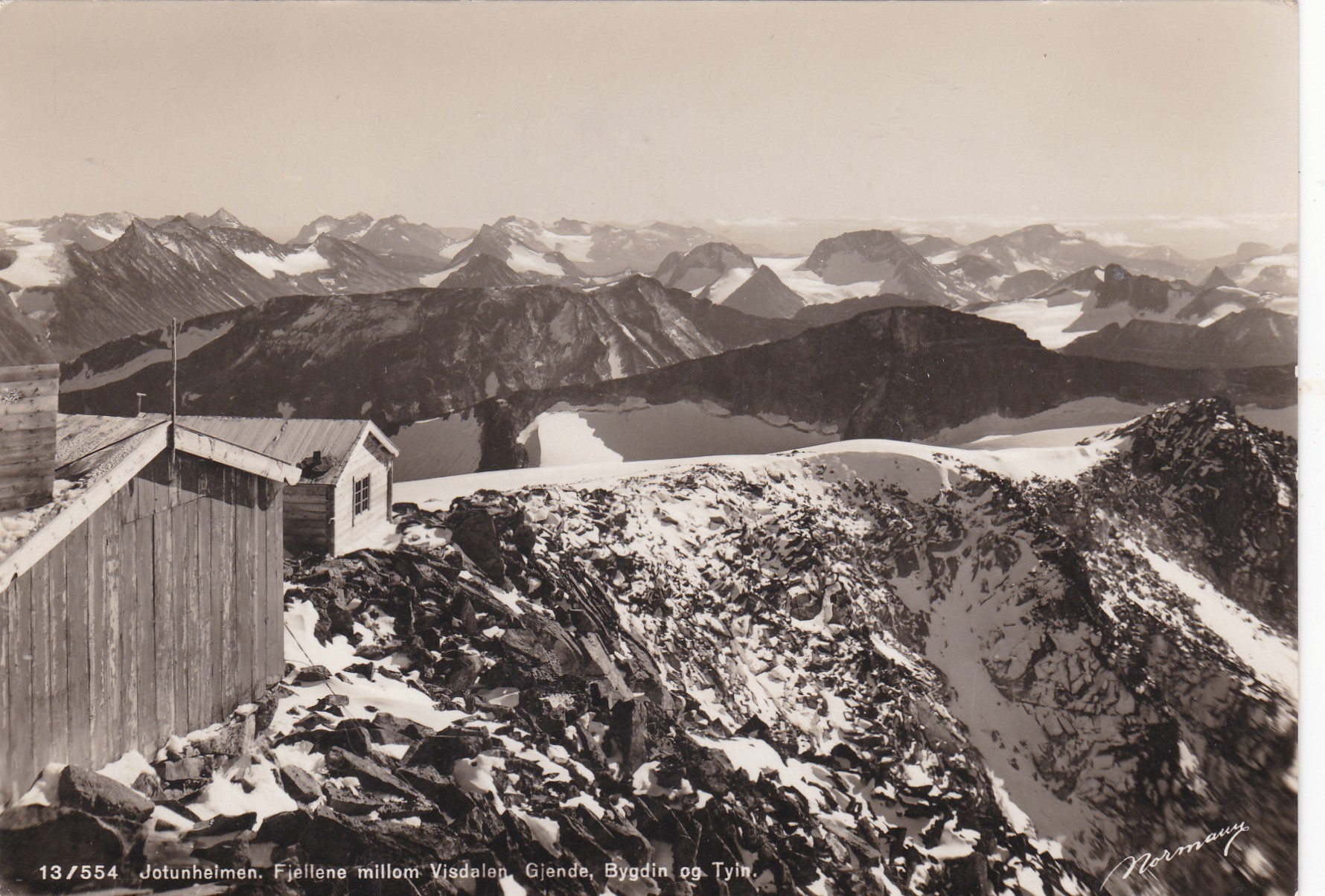 Jotunheimen. Fjellene mellom Visdalen, Gjende og Bygdin/tyin
