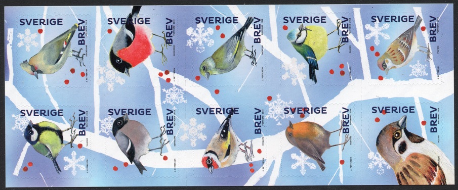Sverige Afa: 3214-23 - Vinterfugler **