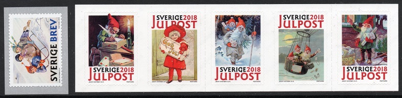 Sverige Afa: 3224-29 - Jenny Nyströms jul **