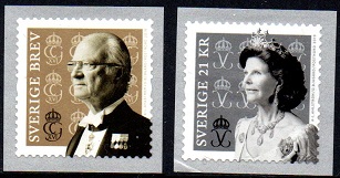 Sverige Afa: 3237+3238 - Kong Carl Gustaf og Dronning Silvia **