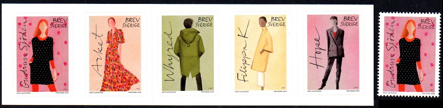 Sverige Afa: 3262-66+3262A - Mode **