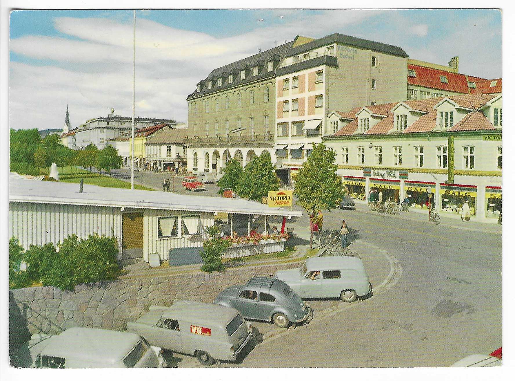 Hamar.Parti fra byen.Tidl 60t. Aune F-451-0. Bra stempel.