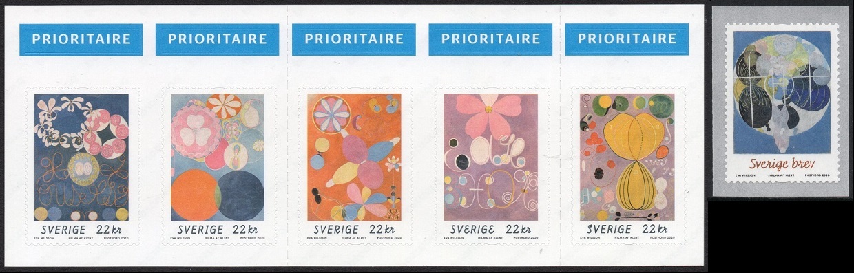 Sverige Afa: 3297-3302 - Hilma av Klint **