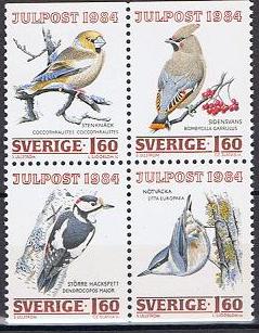 Sverige 1300-03 - Julefrimerker 1984 **