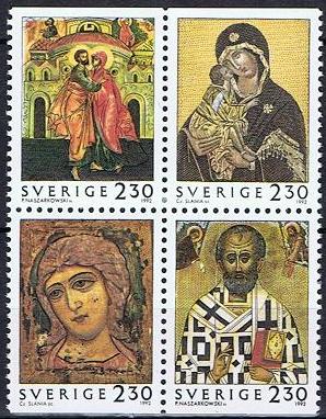Sverige Afa: 1680-83 - julefrimerker 1992 **