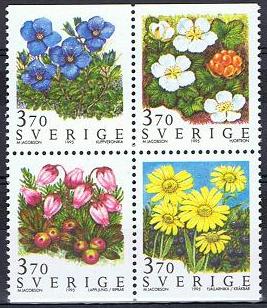 Sverige Afa: 1811-14 - Fjellblomster **
