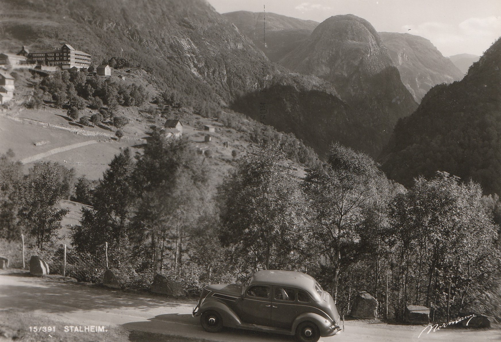 Eldre kort fra Stalheim. Normann 15/391