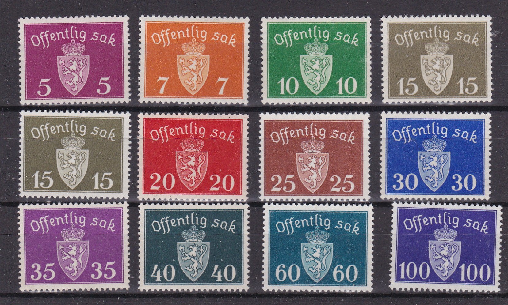 Offentlig Sak III ( Tjm 29-39)postfrisk