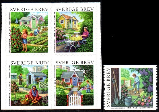 Sverige Afa: 2400-04 - Sommermerker. Have **