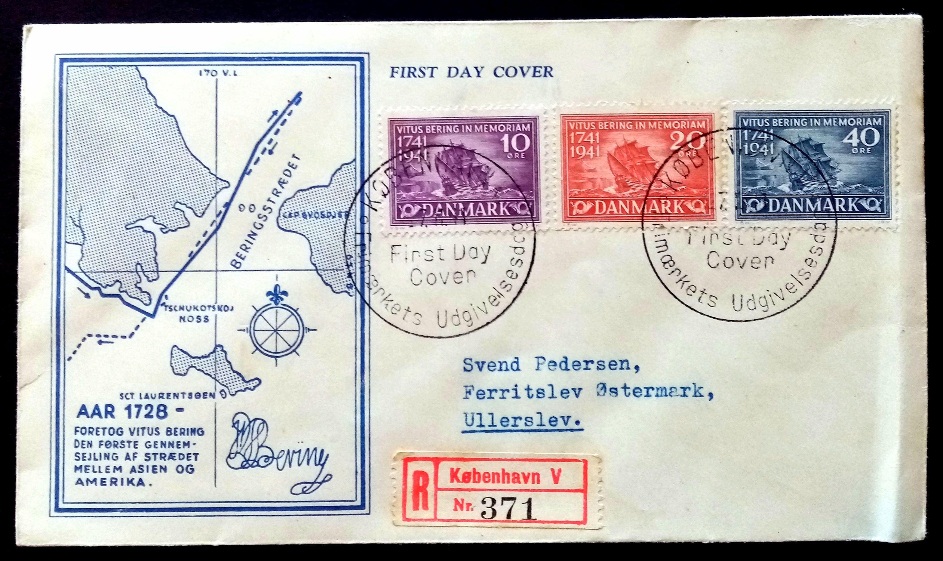 FDC - KØBENHAVN. 27.11.41