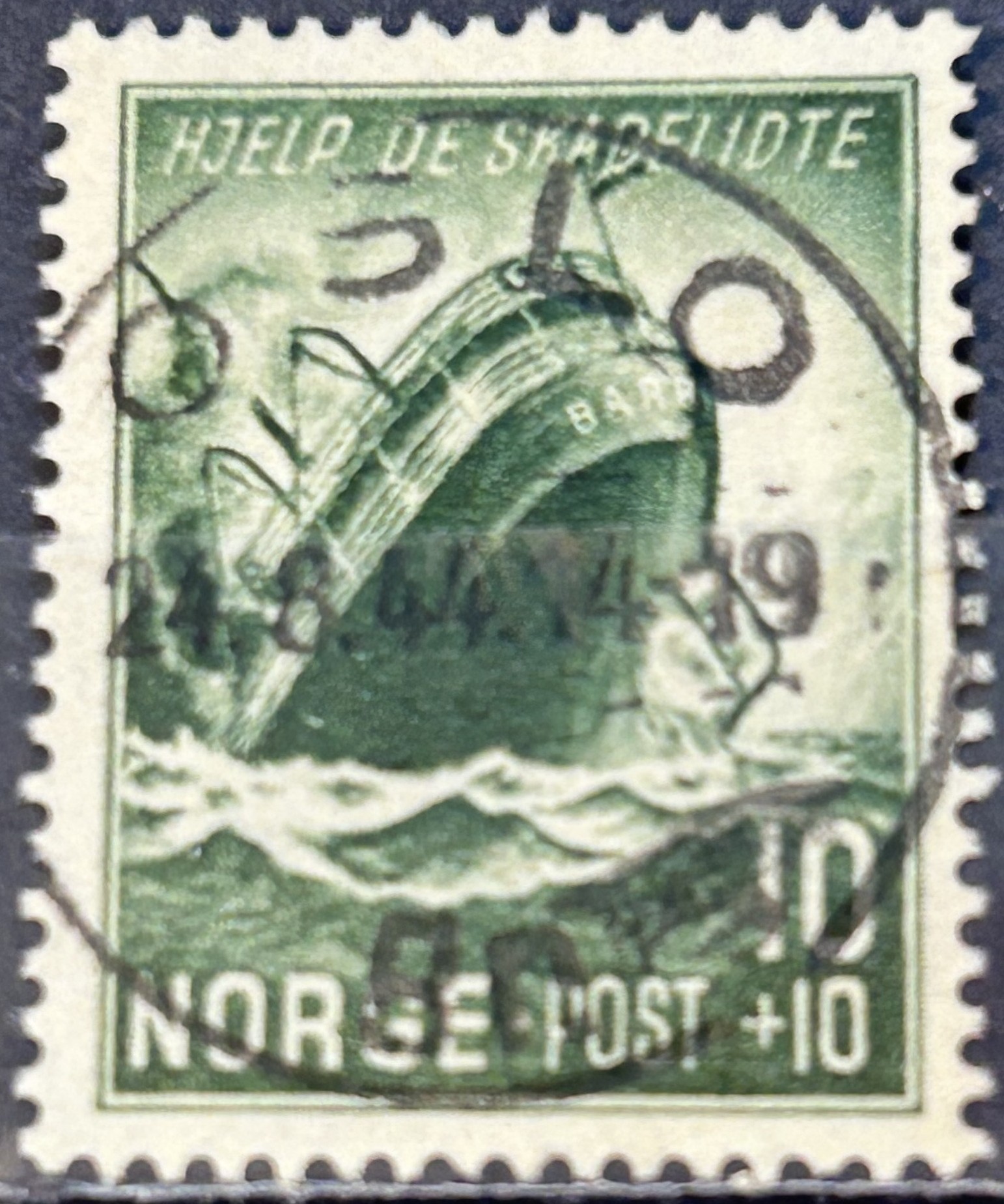 NK 322. PRAKT=OSLO BR. 24.8.44=