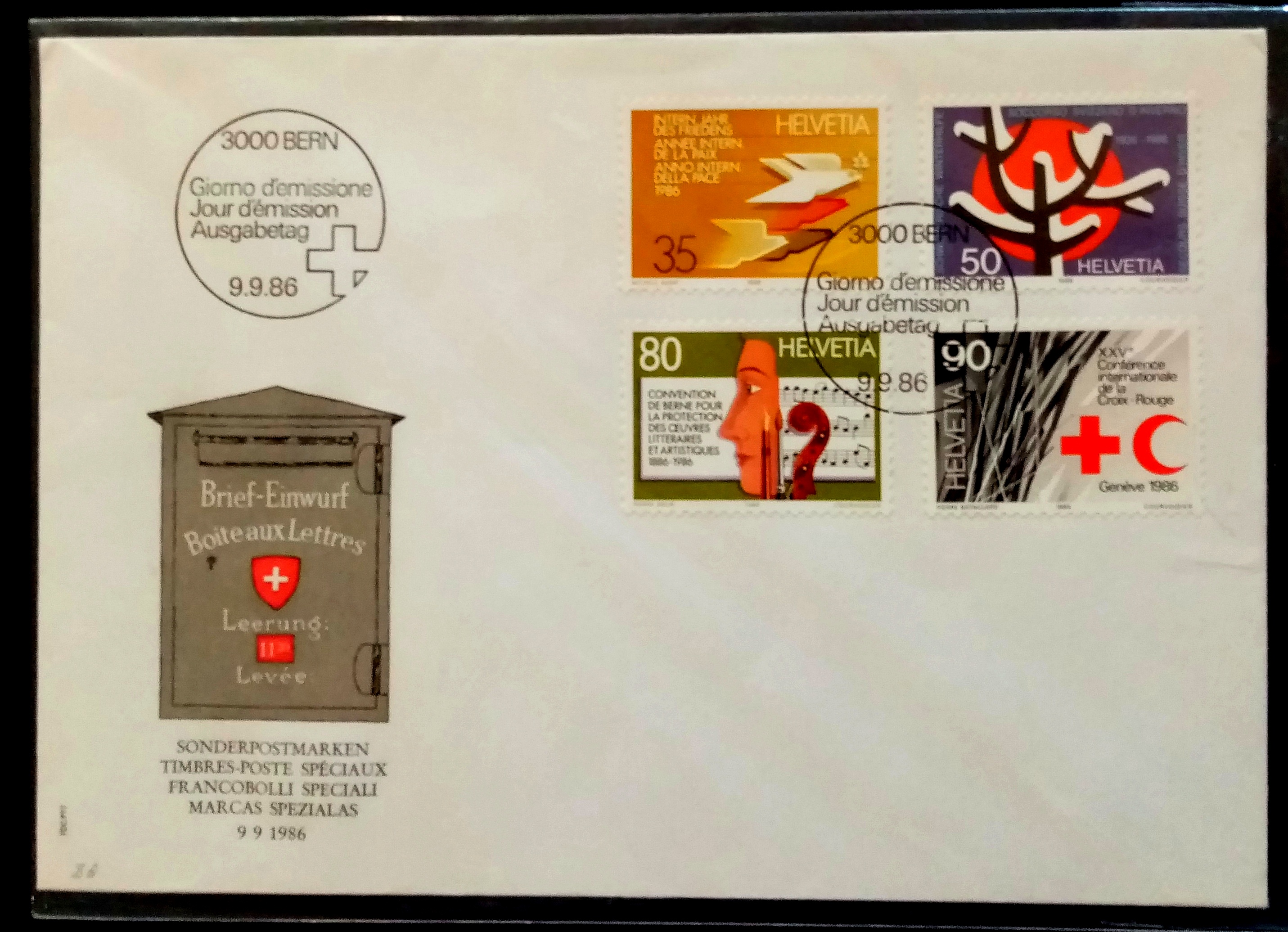 FDC - BERN. 9.9.86