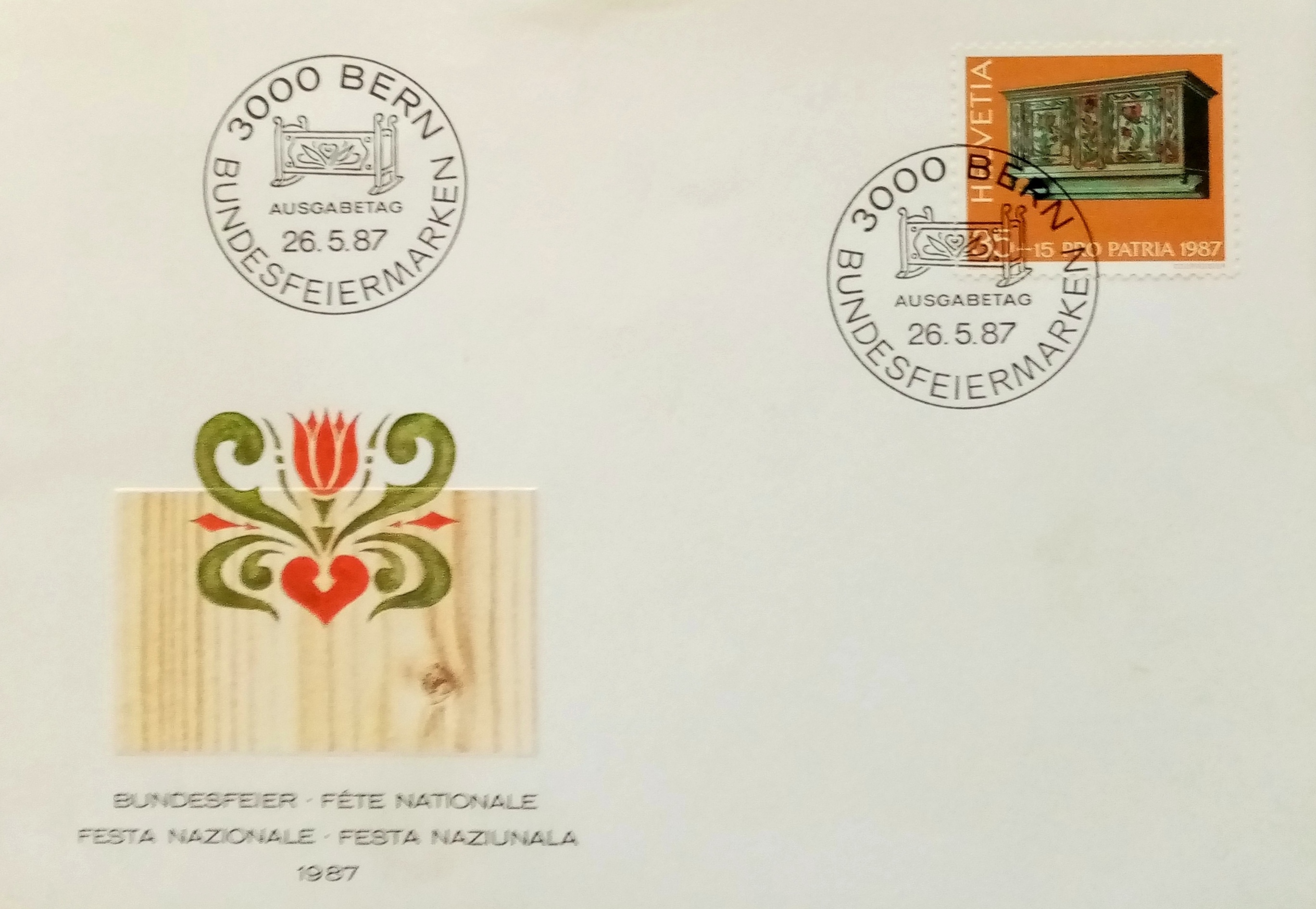 FDC - BERN. 26.5.87
