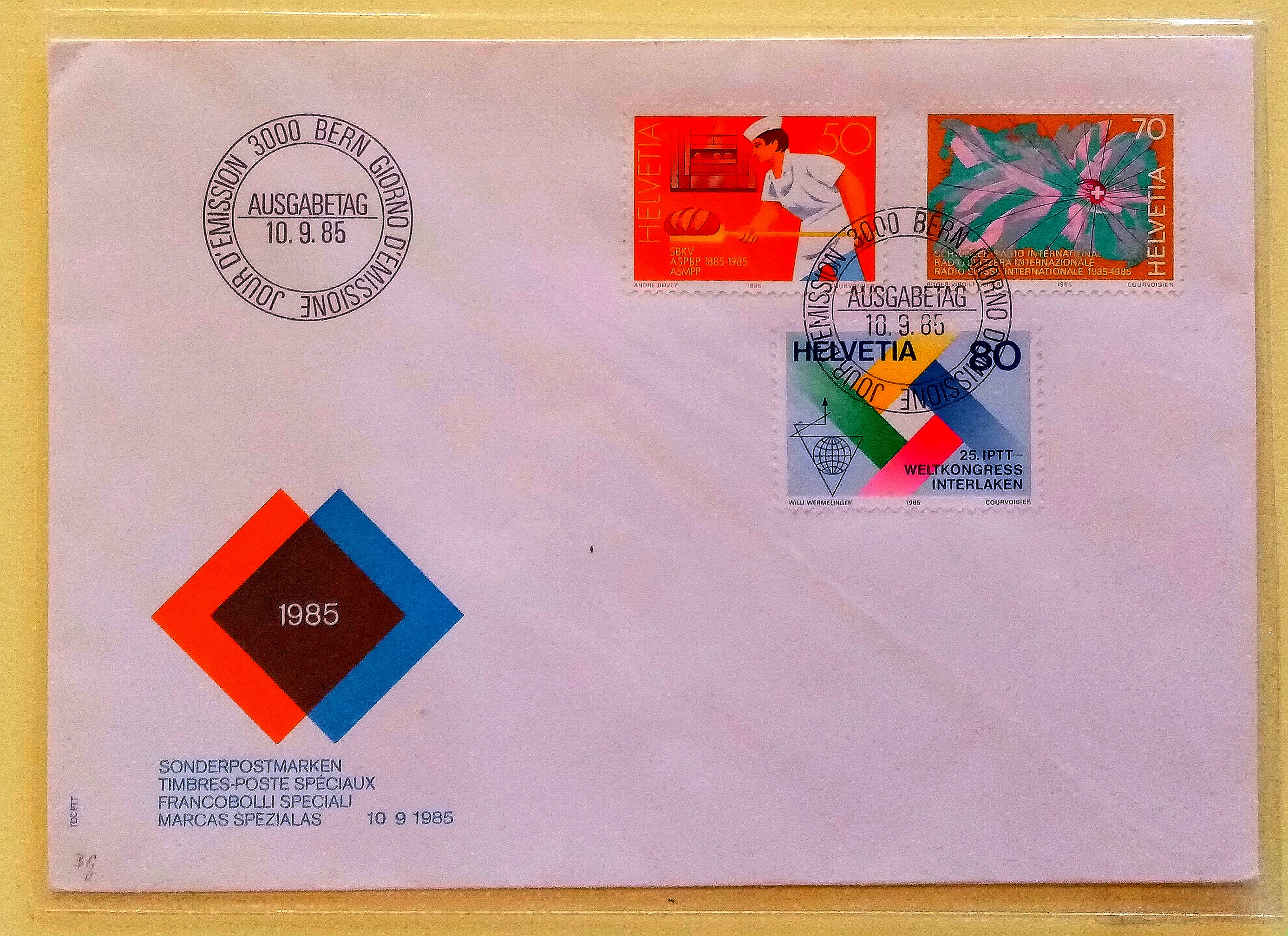 FDC - BERN. 10.9.85