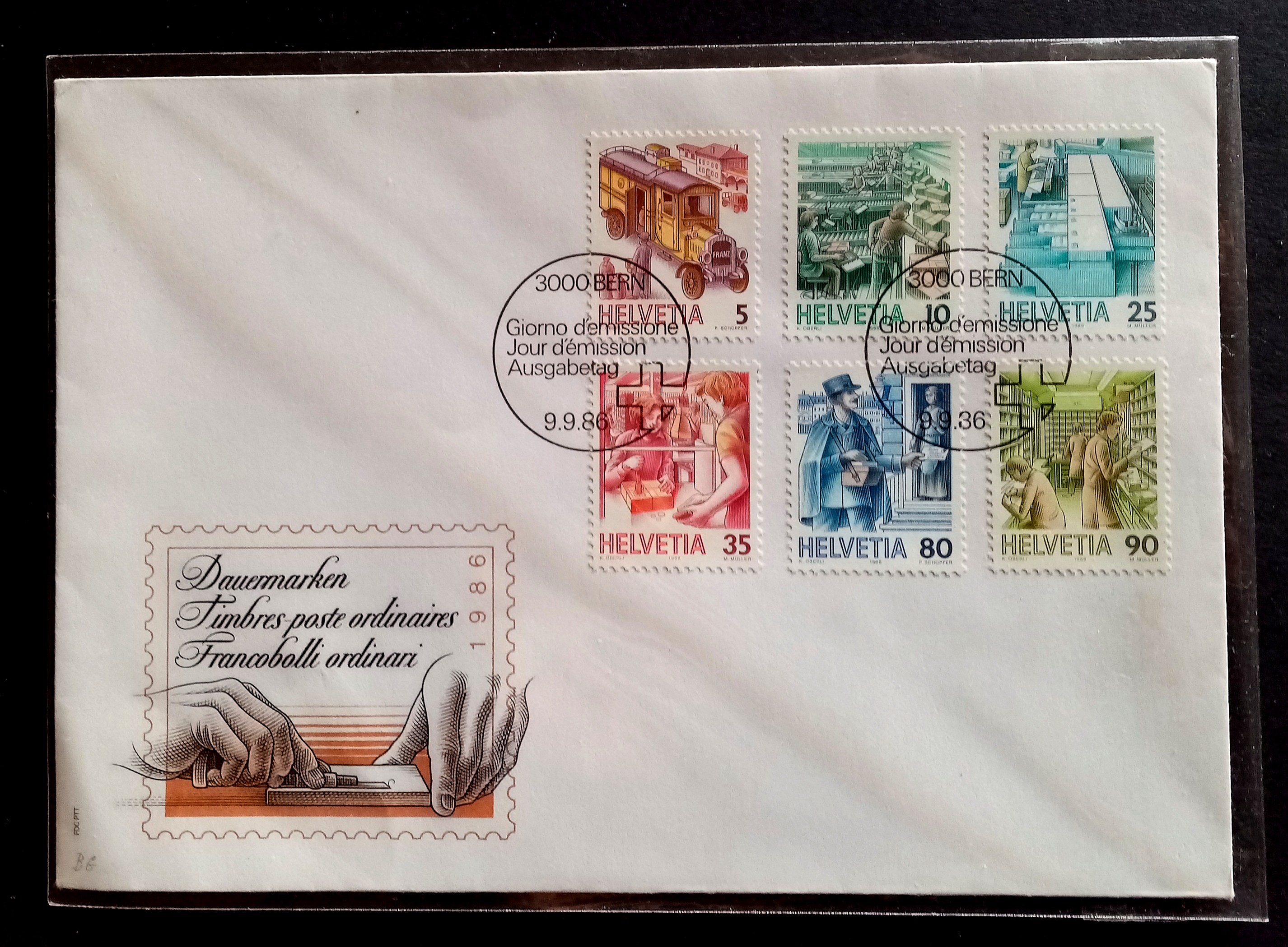 FDC - BERN. 9.9.86.