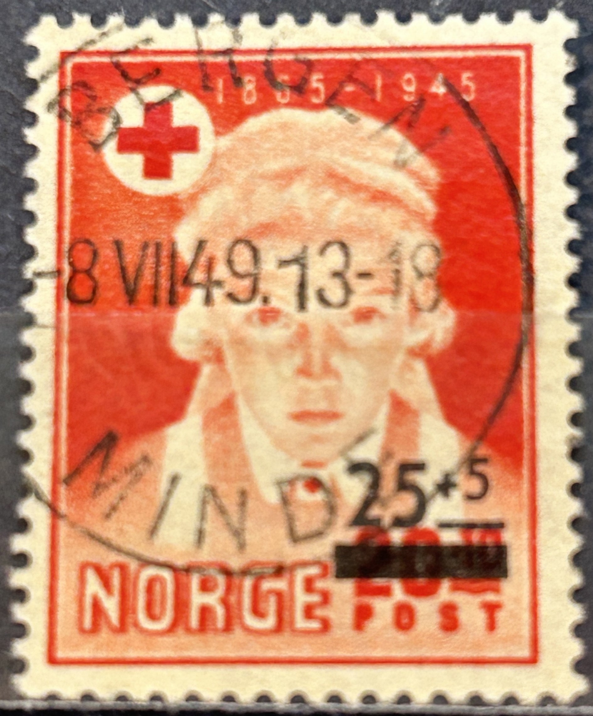NK 374 I Type 3. PRIMA=BERGEN-MINDE 8 VII 49=