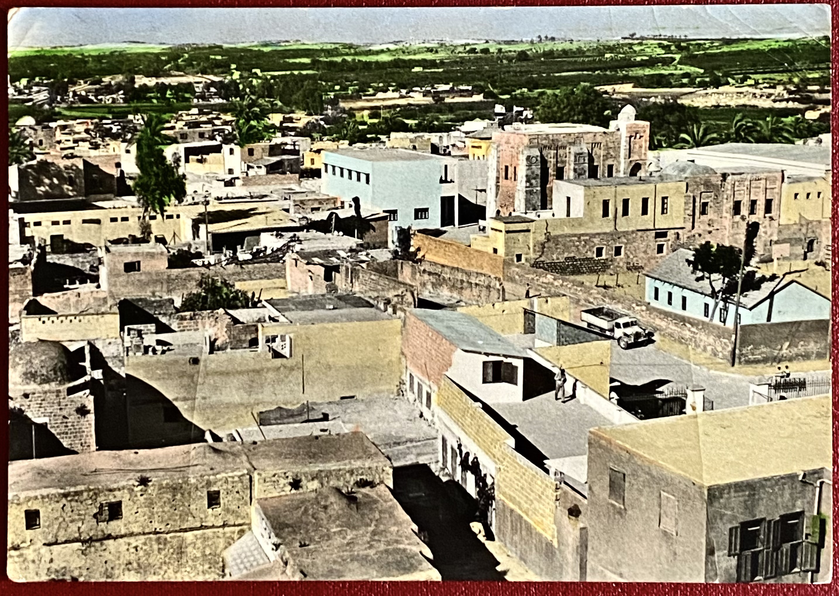 Kort Gaza Palestina Stemplet FN 21 APR 1959