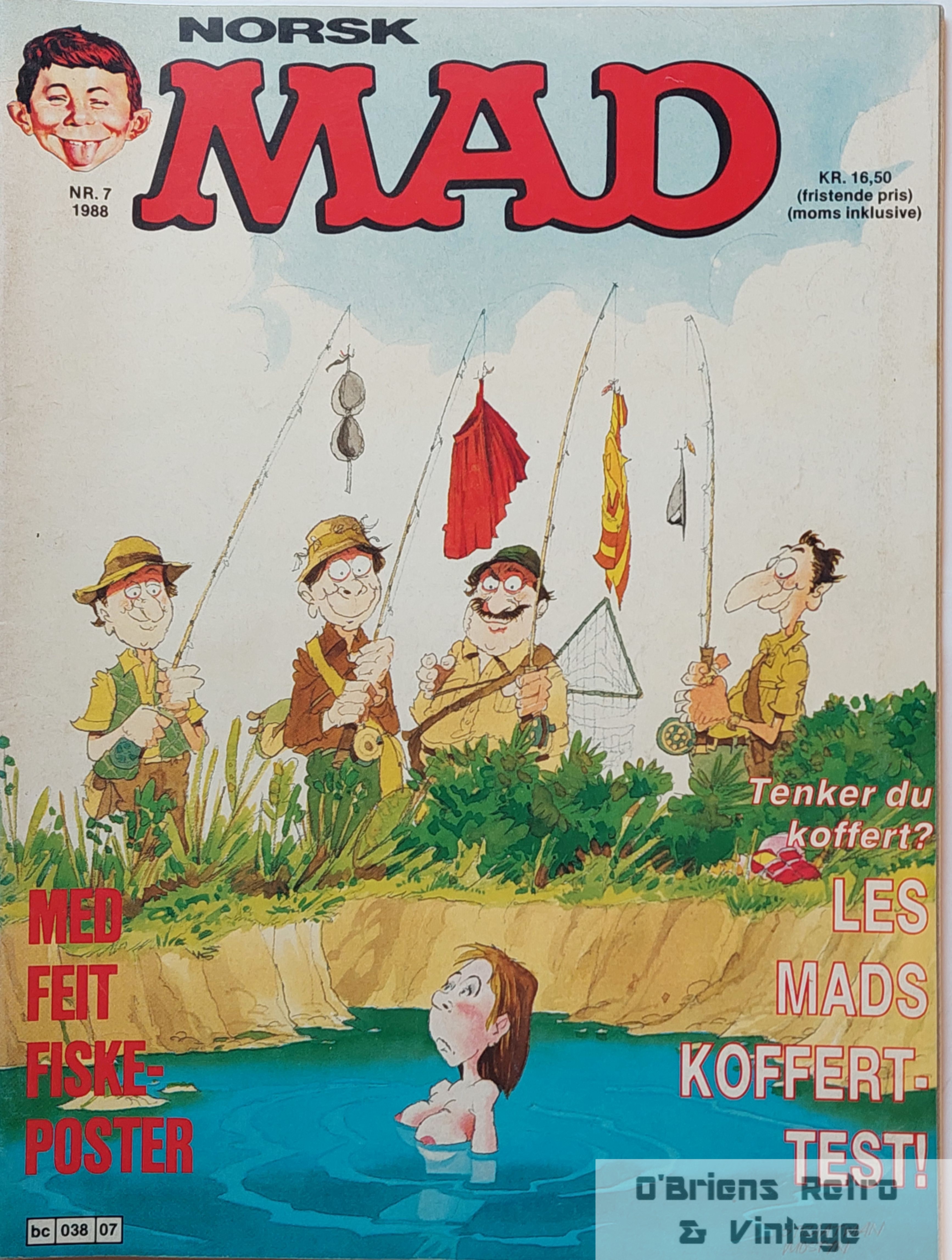 Norsk Mad - 1988 - Nr. 7 - Med feit fiskeposter og Michael Jackson miniposter