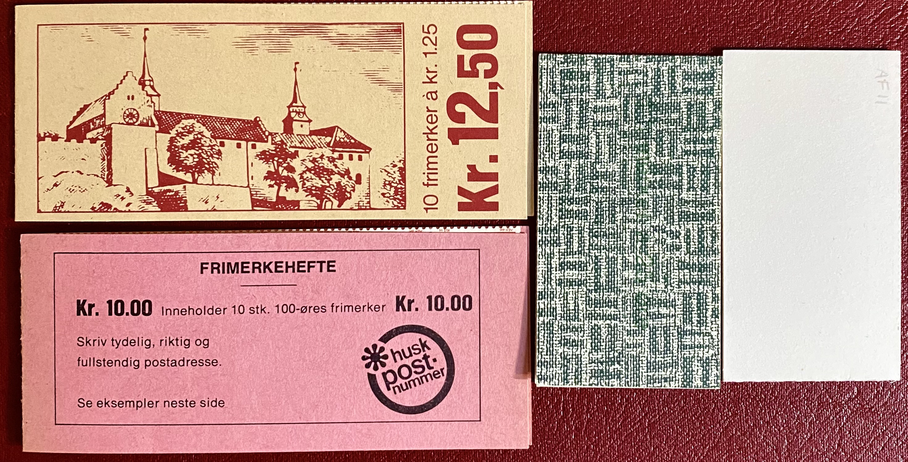 Lot 4 Frimerkehefter ** Postfrisk - Se 7 bilder.