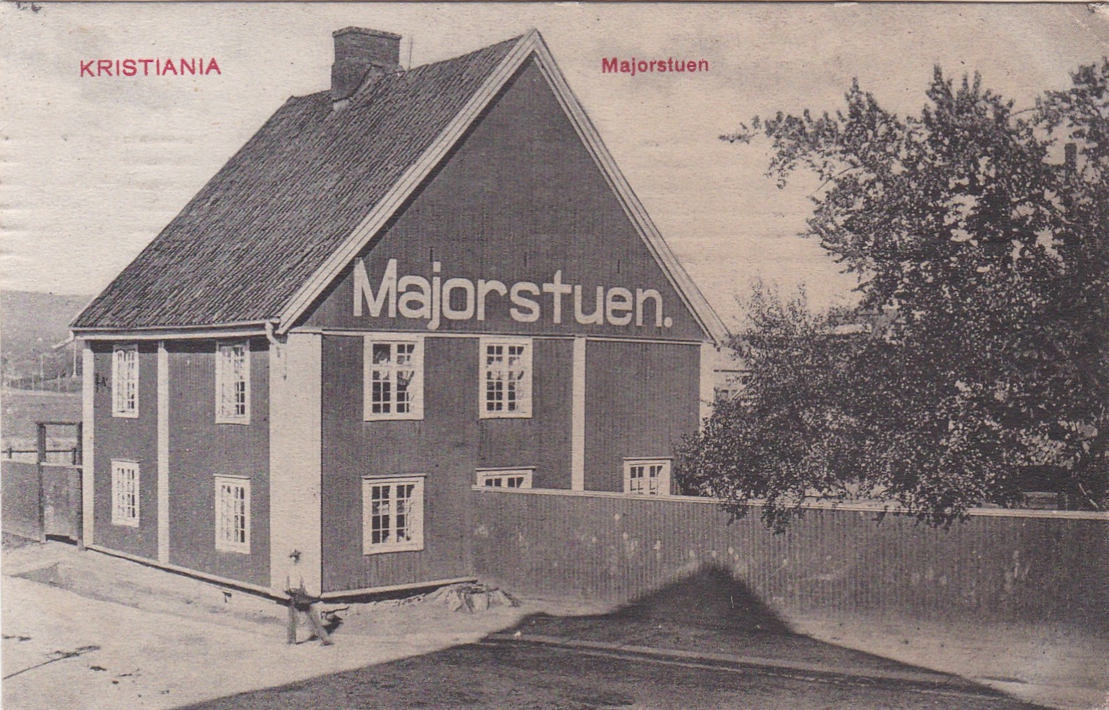 Kristiania. Majorstuen stasjon ( N.J. No 164)