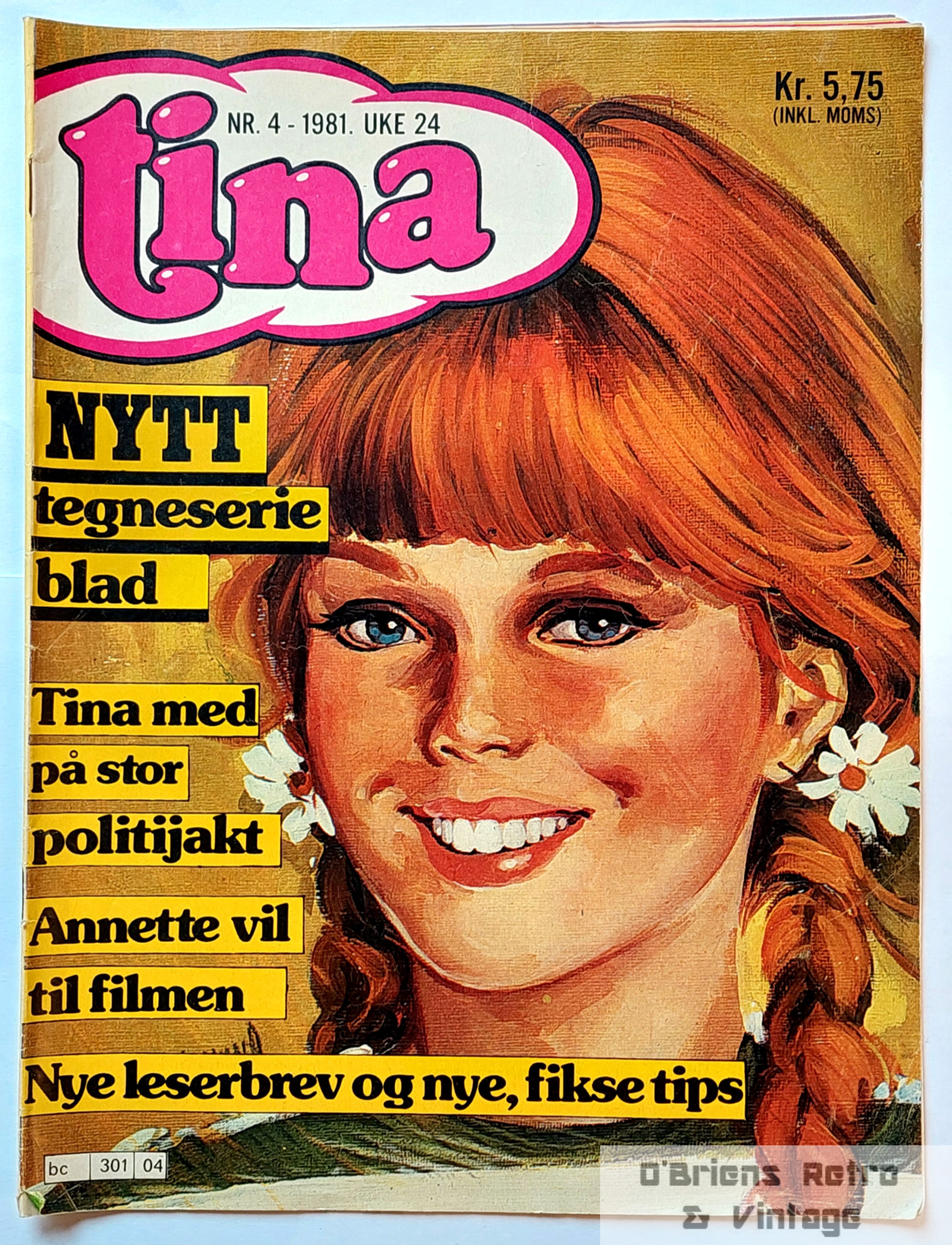 Tina - 1981 - Nr. 4 - Tina med på stor politijakt