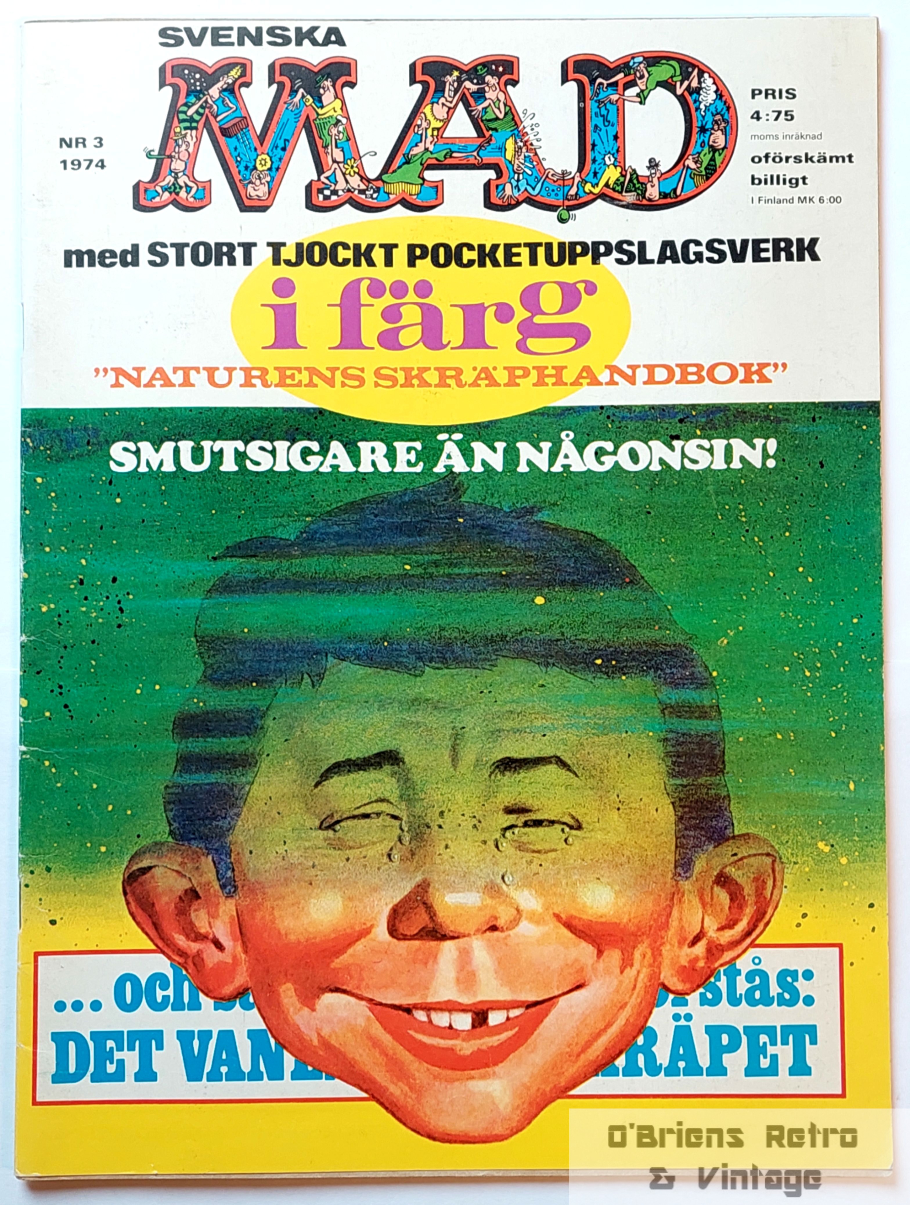 Svenska Mad - 1974 - Nr. 3 - Med pocketuppslagsverk i färg