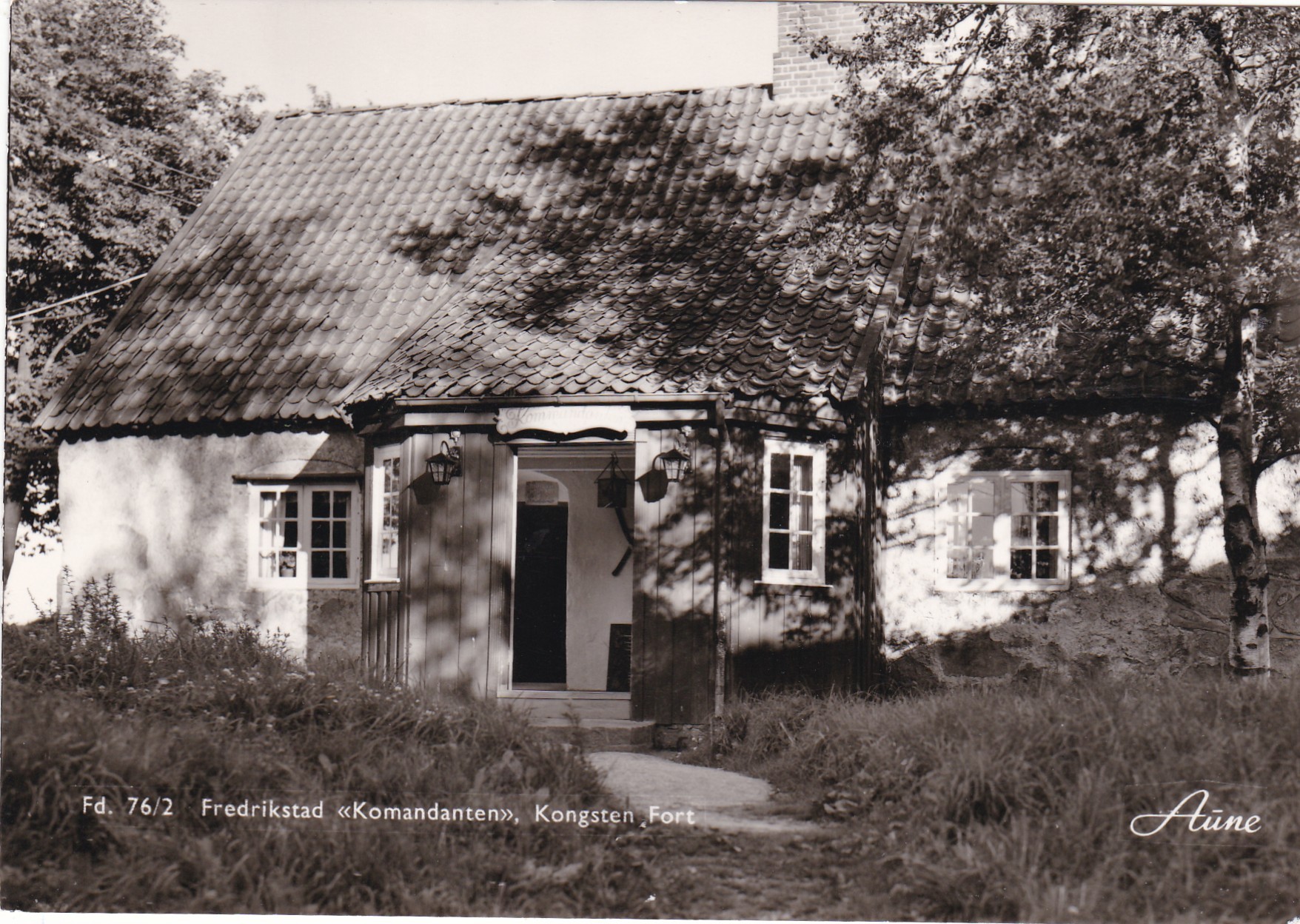 Fredrikstad. Komandanten, Kongsten Fort ( Aune Fd. 76/2)