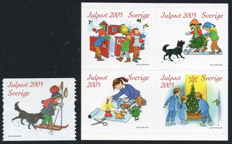Sverige Afa: 2432-36 - Julefrimerker **