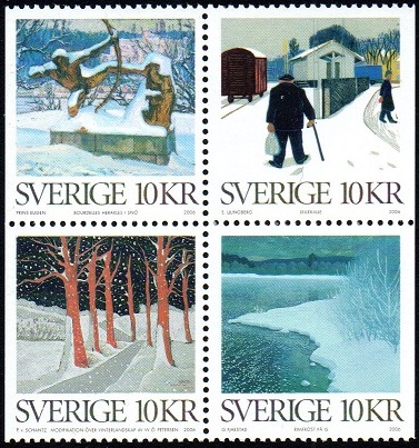 Sverige Afa: 2493Cv-96Ch - Vinter i kunsten **