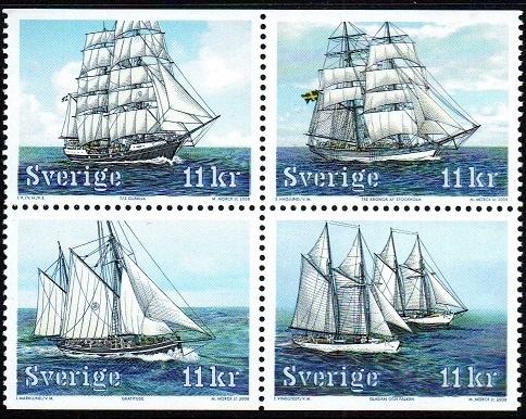 Sverige Afa: 2578Co-81Cn - Seilskip **