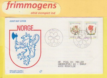 Hageselskap.  Norge FDC NK 954-55 (48925)