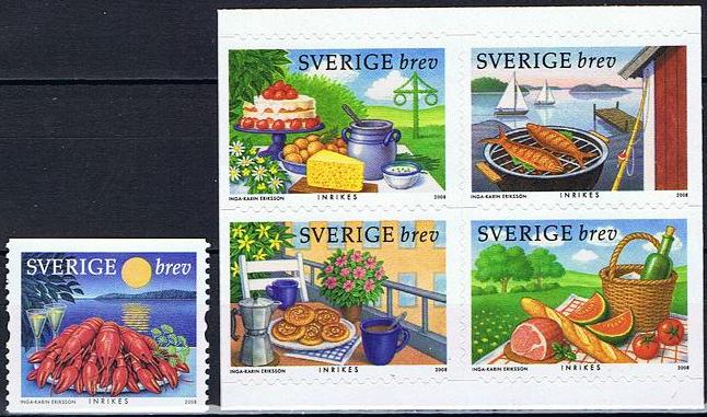Sverige Afa: 2583-2587Ch - Sommerbord **