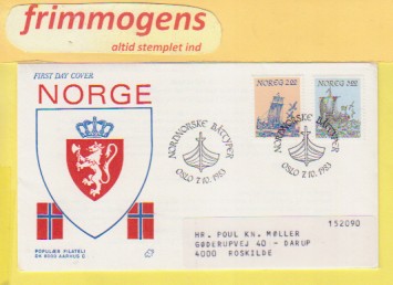 Båttyper,  Norge FDC NK 939-40 (48927)