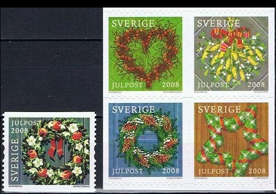 Sverige Afa: 2605-2609Cn - Julefrimerker **