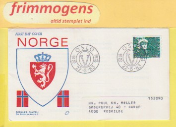 Kong Olav V.  Norge FDC NK 937 (48928)