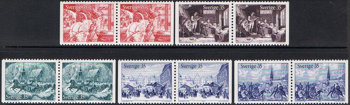 Sverige Afa: 735-39 - Julefrimerker **