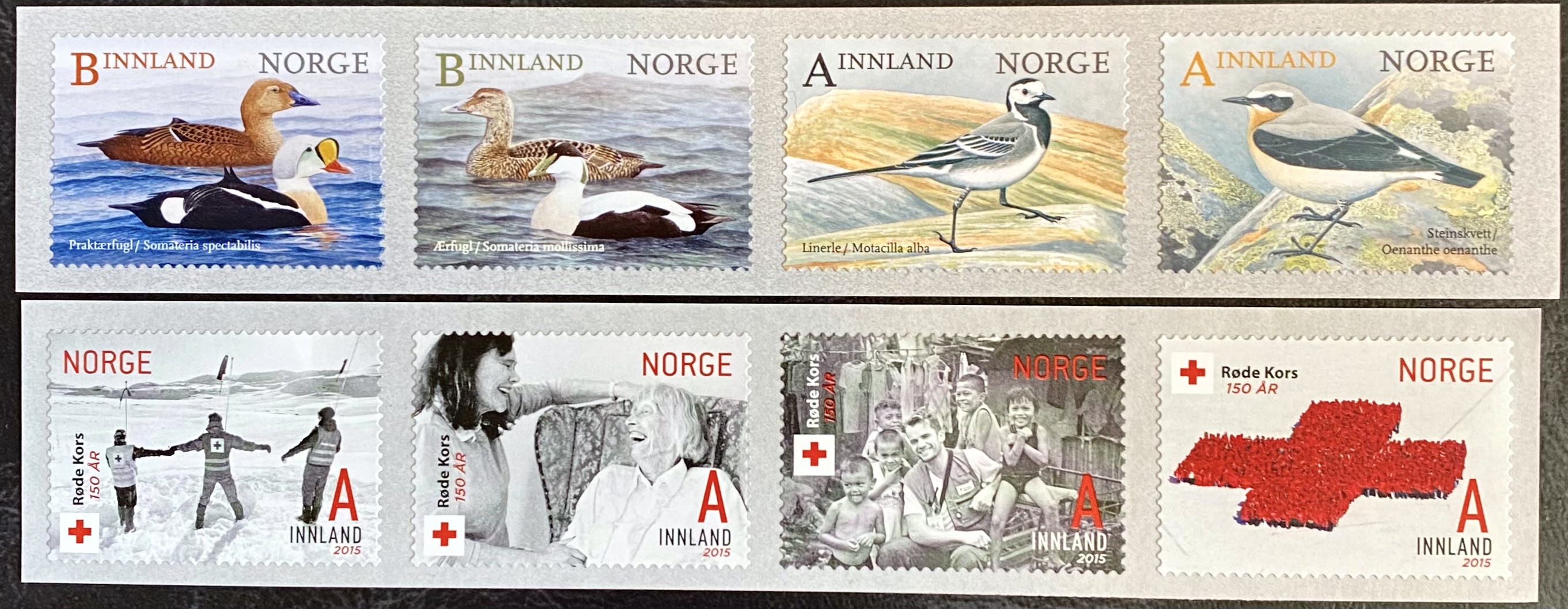 Lot ** Postfrisk Røde Kors og Fugler År 2015