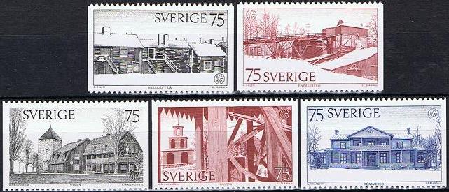 Sverige Afa: 914-18 - Bygningsfredningsåret **