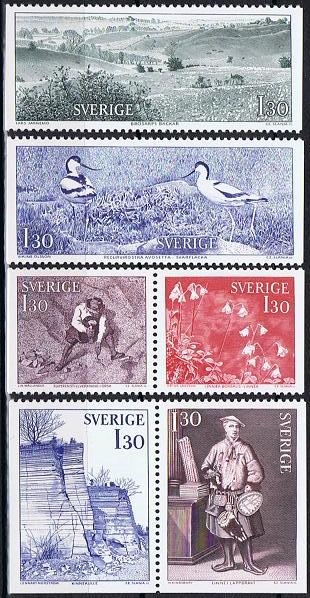 Sverige Afa: 1029-34 - Carl von Linné **